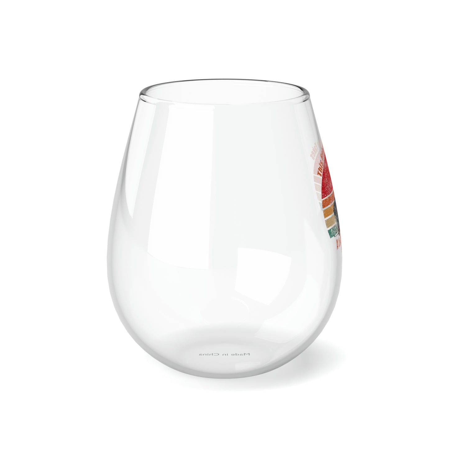 #LakeLife Stemless Wine Glass, 11.75oz