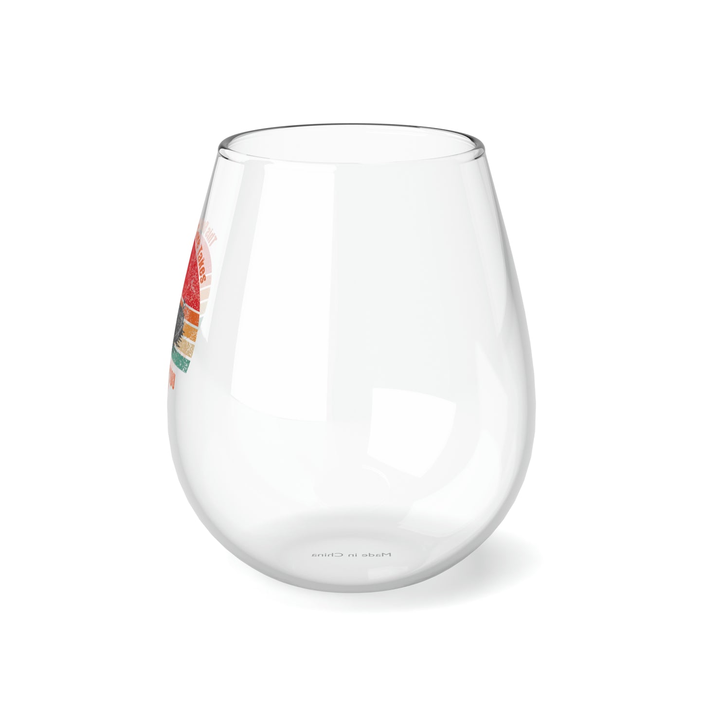 #LakeLife Stemless Wine Glass, 11.75oz