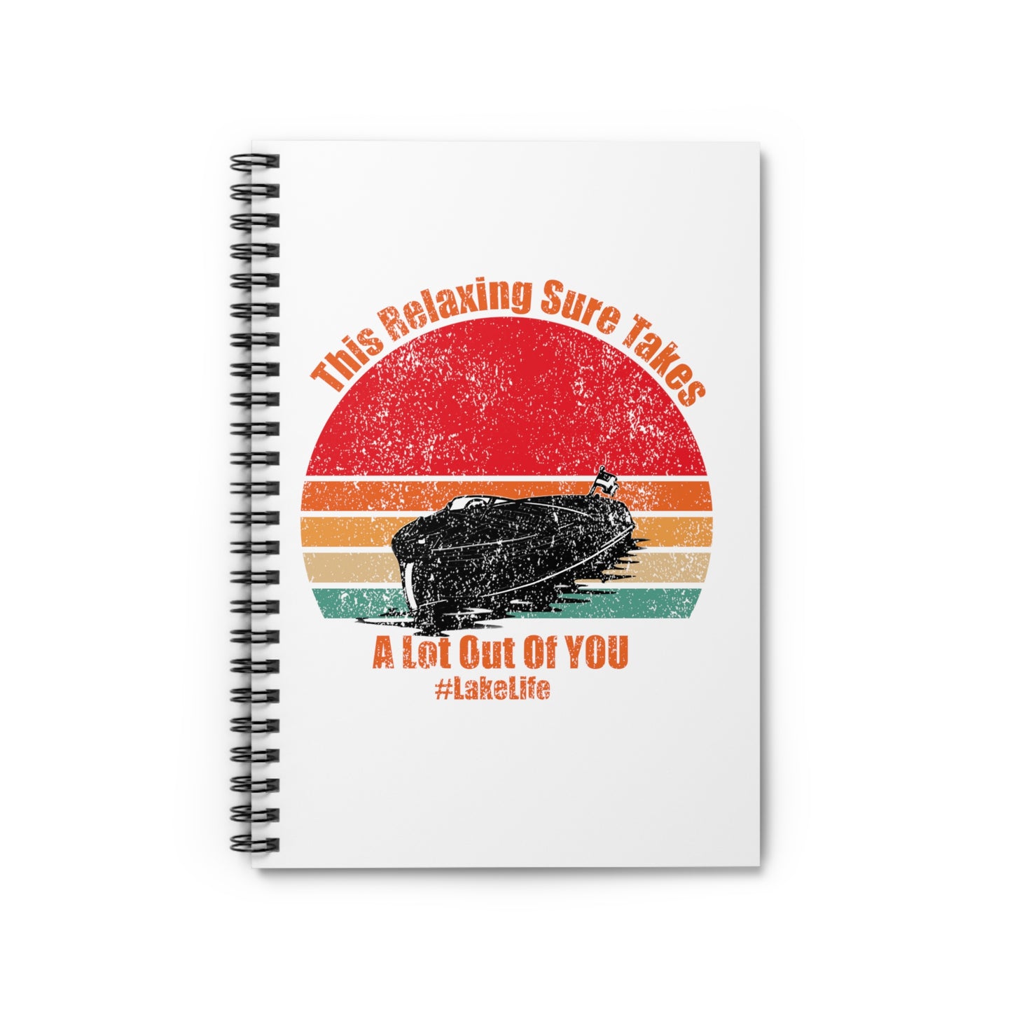 #LakeLife Spiral Notebook - Ruled Line