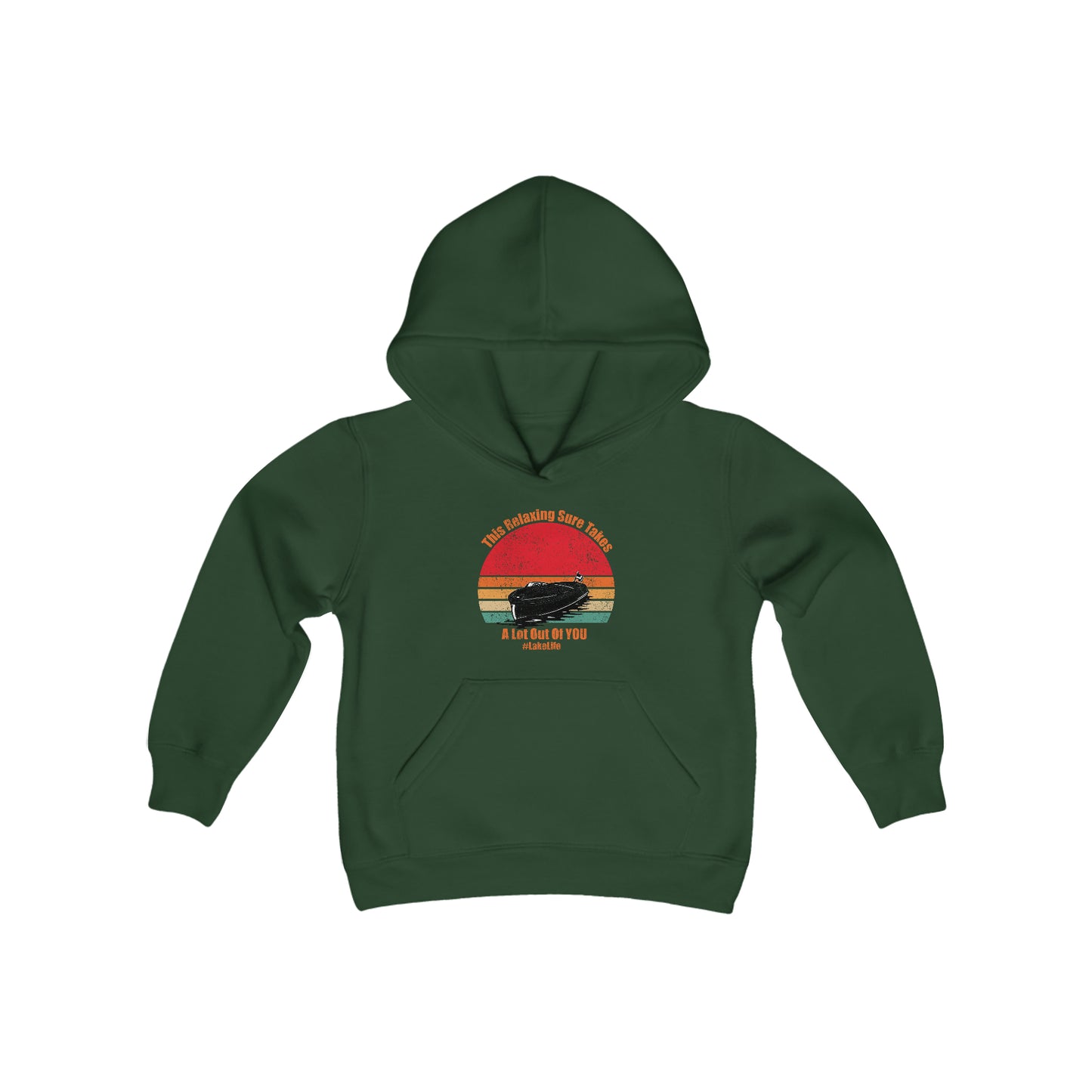 #LakeLife Youth Heavy Blend Hooded Sweatshirt